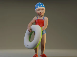 swwimmingpool child female acc0203008 3D Model