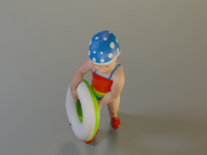 swwimmingpool child female acc0203008 3D Model