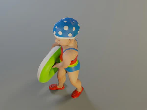 swwimmingpool child female acc0203008 3D Model