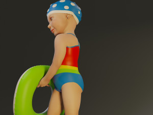 swwimmingpool child female acc0203008 3D Model