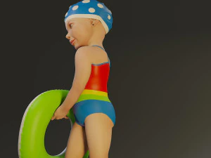 swwimmingpool child female acc0203008 3D Model