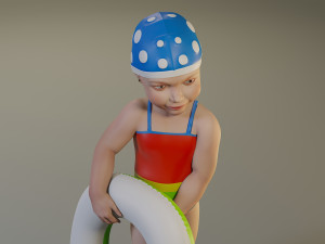 swwimmingpool child female acc0203008 3D Model