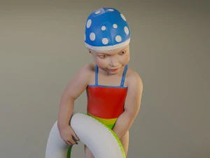 swwimmingpool child female acc0203008 3D Model