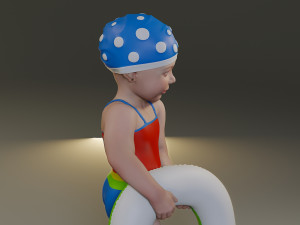 swwimmingpool child female acc0203008 3D Model