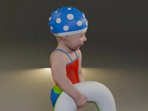 swwimmingpool child female acc0203008 3D Model