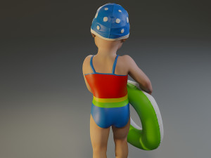 swwimmingpool child female acc0203008 3D Model