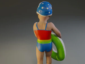 swwimmingpool child female acc0203008 3D Model
