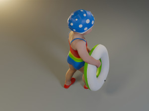 swwimmingpool child female acc0203008 3D Model