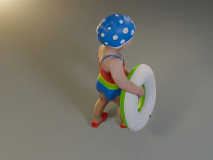 swwimmingpool child female acc0203008 3D Model