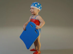 swwimmingpool child female acc0203010 3D Model