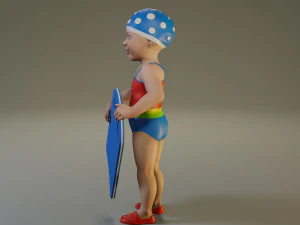 swwimmingpool child female acc0203010 3D Model
