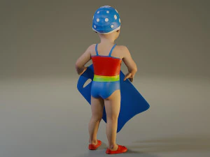 swwimmingpool child female acc0203010 3D Model