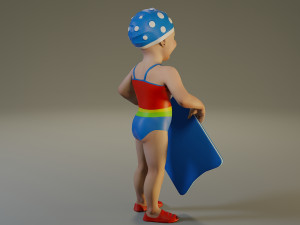 swwimmingpool child female acc0203010 3D 模型