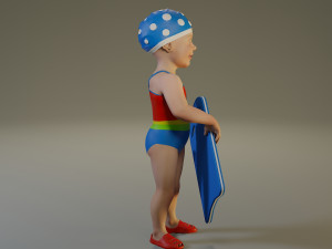 swwimmingpool child female acc0203010 3D 模型