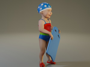swwimmingpool child female acc0203010 3D 模型