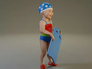 swwimmingpool child female acc0203010 3D Model