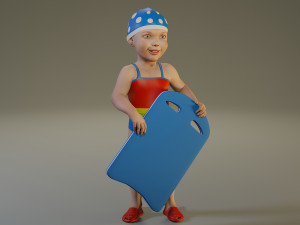 swwimmingpool child female acc0203010 3D 模型