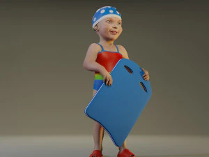 swwimmingpool child female acc0203010 3D Model