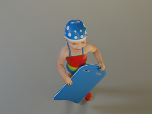swwimmingpool child female acc0203010 3D 模型