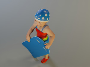 swwimmingpool child female acc0203010 3D 模型