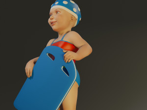 swwimmingpool child female acc0203010 3D 模型