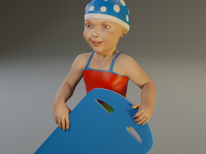 swwimmingpool child female acc0203010 3D 模型