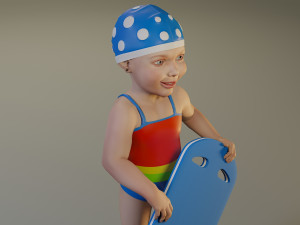swwimmingpool child female acc0203010 3D 模型