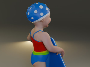 swwimmingpool child female acc0203010 3D 模型