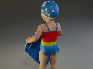 swwimmingpool child female acc0203010 3D 模型