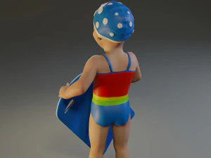 swwimmingpool child female acc0203010 3D Model