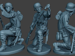 german soldier ww2 schiessbecher2 g5 3Dプリントモデル