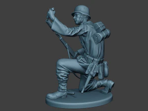 niemiecki żołnierz ww2 schiessbecher2 g5 Model do druku 3D