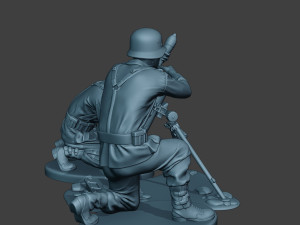 german soldiers ww2 granatwerfer g5 3D Print Model
