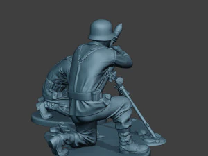 german soldiers ww2 granatwerfer g5 3D Print Model