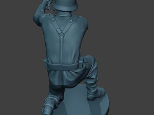 german soldiers ww2 granatwerfer g5 3D Print Model