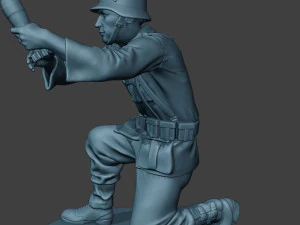 german soldiers ww2 granatwerfer g5 3D Print Model