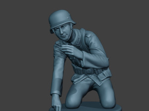 german soldiers ww2 granatwerfer g5 3D Print Model