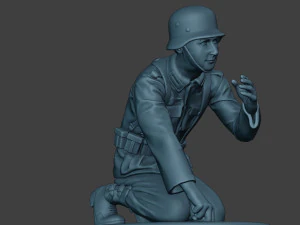 german soldiers ww2 granatwerfer g5 3D Print Model