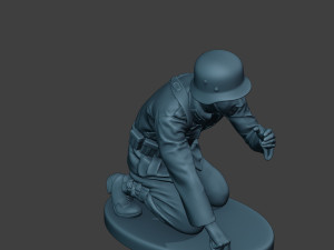 german soldiers ww2 granatwerfer g5 3D Print Model
