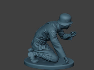 german soldiers ww2 granatwerfer g5 3D Print Model