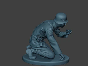 german soldiers ww2 granatwerfer g5 3D Print Model