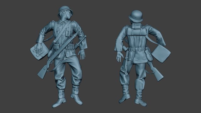 german soldier ww2 killed g6 3D प्रिंट मॉडल .c4d .max .obj .3ds .fbx .stl .blend 