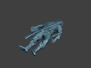 german soldier ww2 killed g6 3D Print Model