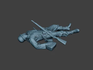 german soldier ww2 killed g6 3D Print Model