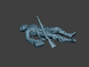 german soldier ww2 killed g6 3D Print Model