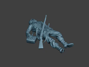 german soldier ww2 killed g6 3D Print Model
