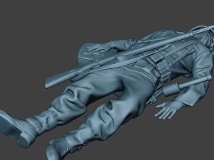 german soldier ww2 killed g6 3D Print Model