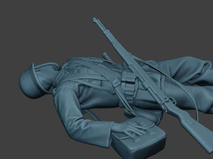 german soldier ww2 killed g6 3D Print Model