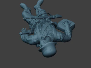 german soldier ww2 killed g6 3D Print Model