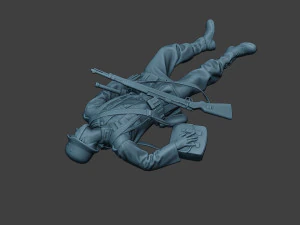 german soldier ww2 killed g6 3D Print Model